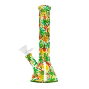 Bong de cristal diseño "Rasta"