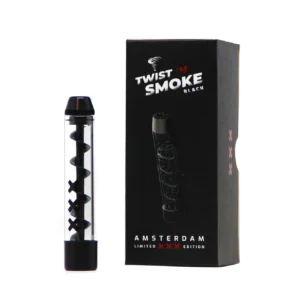 Pipa de cristal Twist 'n Smoke NEGRO