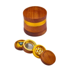 Grinder de madera y oro 60mm Champ High