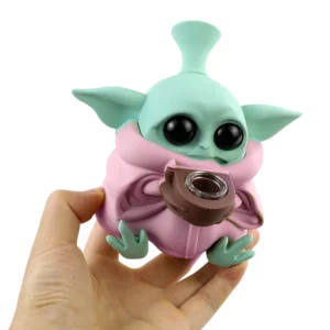 Pipa de silicona Baby Yoda BEIGE
