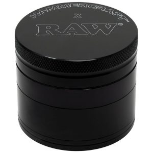 RAW Hammer Craft Grinder Grande de Aluminio 4 Partes Black