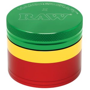 RAW Hammer Craft Grinder Grande de Aluminio 4 Partes Rasta