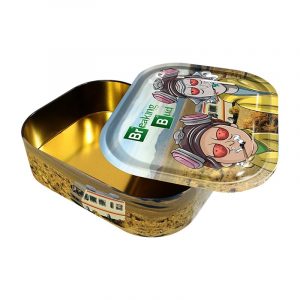 Bandeja de Metal & Caja Breaking 18 × 14 cm