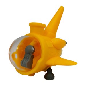 Bong de Silicona Submarino Amarillo con Piezas Desmontables de 13 cm