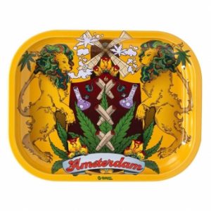 G-Rollz Canna Lions Metal Rolling Trays 18 × 14 cm